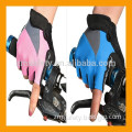 NEW Fashionable Design Half Finger Custom Cycling Gloves Pink Bicycle Gloves